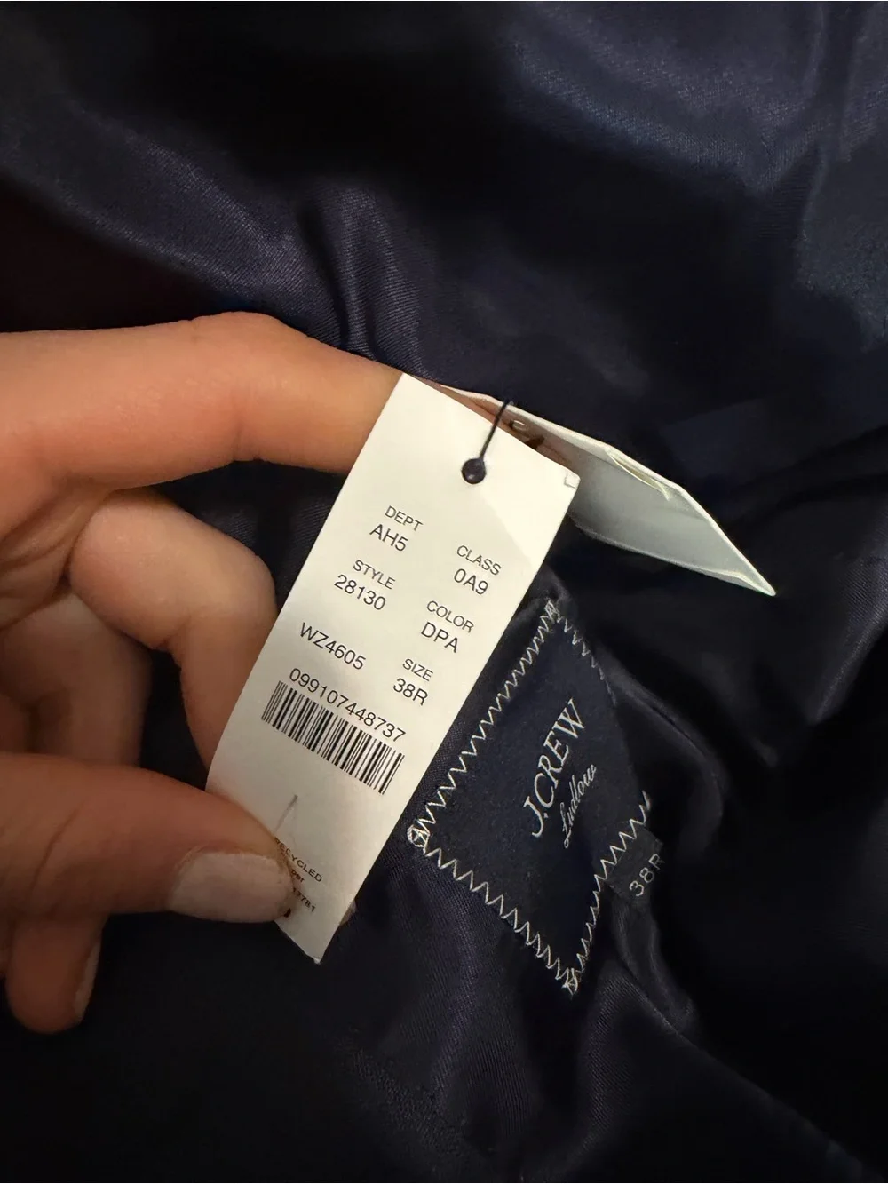 J crew deep pacific Ludlow Slim-fit suit jacket in Italian wool